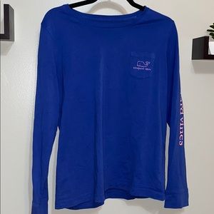 Vineyard Vines Blue Long Sleeve Tee